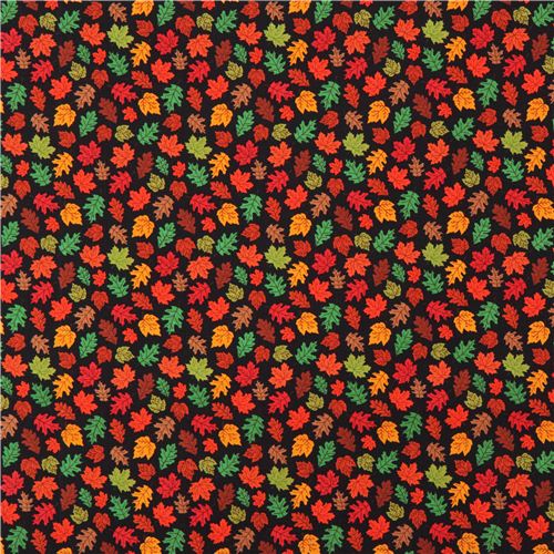 black autumn leaf tree fabric by Timeless Treasures 2