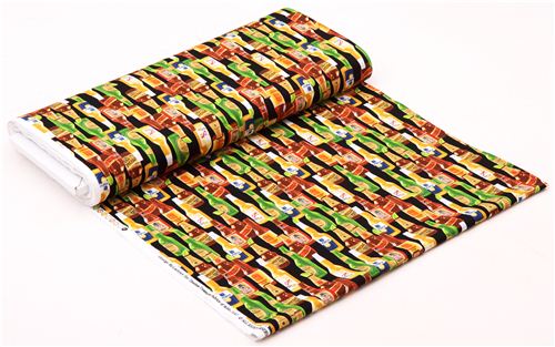 black beer fabric Timeless Treasures Cerveza Cantina 3