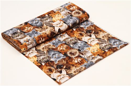 black cat animal fabric by Timeless Treasures 3