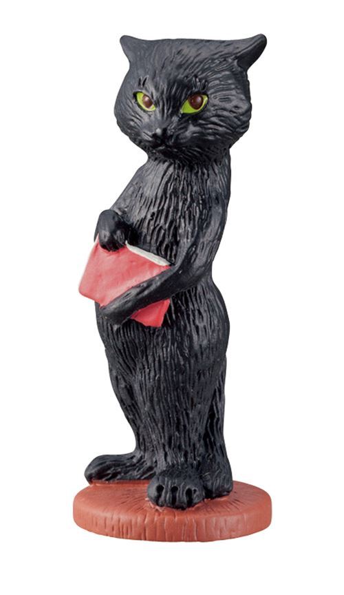 Pupazzetto Gatto Nero Libro Rosso Dal Giappone Modes4u