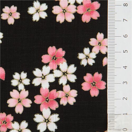 Cherry Blossoms Sakura Flower Japanese Pattern Faux Leather 