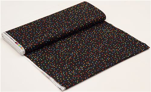 schwarzer Punkte Stoff von Timeless Treasures USA 3