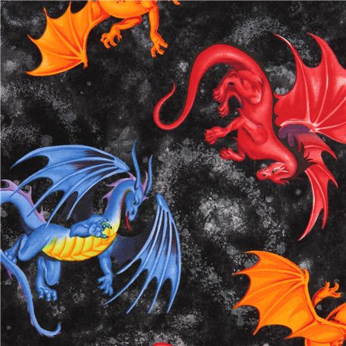 black dragon fabric by Timeless Treasures Fabric