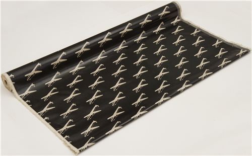 black echino airplane laminate fabric airplane 3