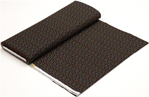 black fabric with colourful dots by Timeless Treasures USA 3