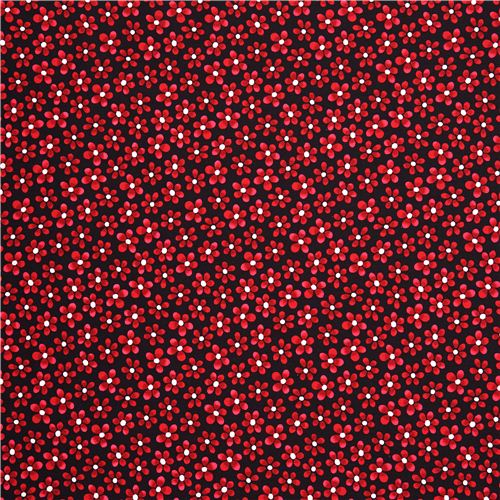 black flower fabric Canvas Quilting Treasures 2