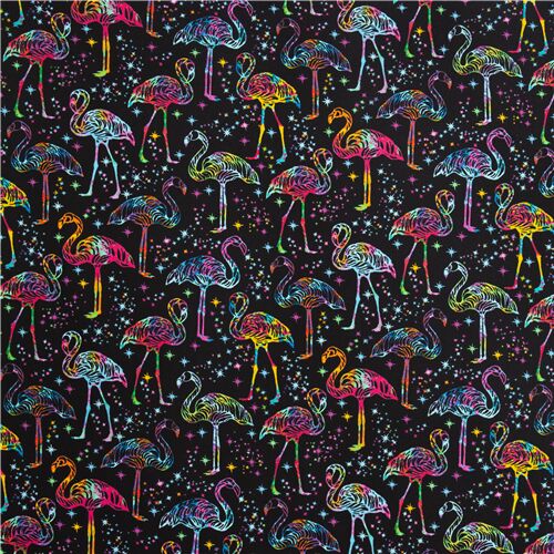 Dark Rainbow Plaid Waterproof Flamingo