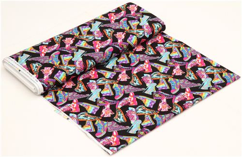 black girls sneakers shoe fabric Timeless Treasures USA 3