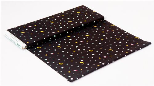 Black Glow In The Dark Space Fabric With Stars By Michael Miller - Modes4u