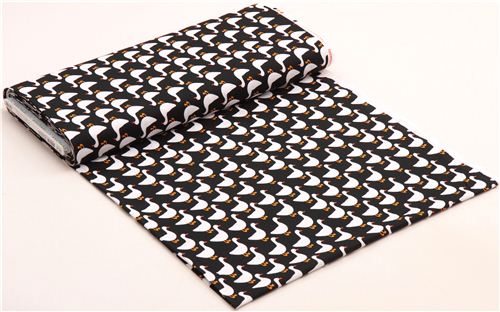 black goose duck fabric Urban Zoologie by Robert Kaufman USA 4