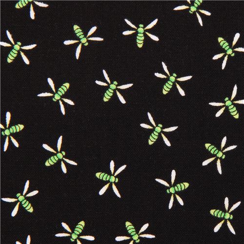black insect bug animal fabric Bugaboo by Northcott Studio Fabric by  Japanese Indie - modes4u