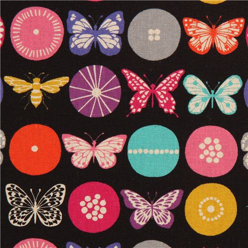 black insect echino canvas fabric insect 1
