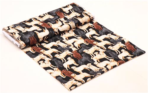 black labrador retriever dog fabric by Timeless Treasures - modeS4u