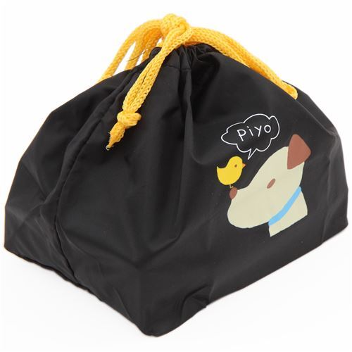 black lunch bag with dog from Japan modeS4u