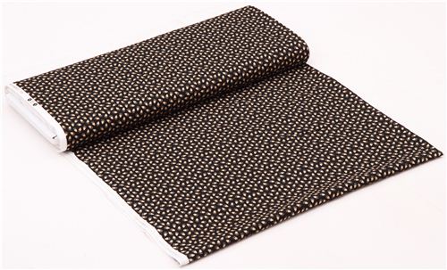 schwarz Mini Br Pfotenabdruck Tier Stoff Timeless Treasures 3