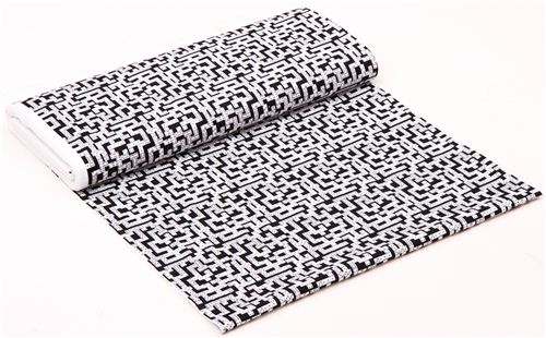 black mini domino stone game fabric by Timeless Treasures 3