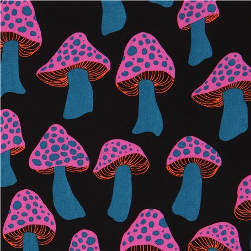 black mushroom Rayon fabric by Cotton and Steel Fabric by Cotton ...