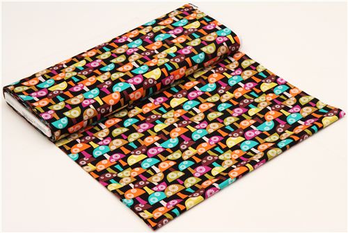 black mushroom fabric Michael Miller from the USA 3