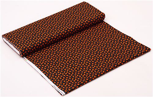 black orange pumpkin fabric Timeless Treasures Halloween 5