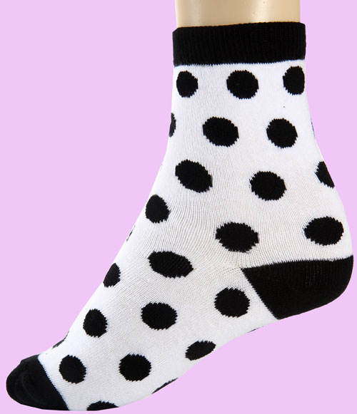 white polka dots Socks - Ankle Socks - Socks - Accessories - Kawaii ...