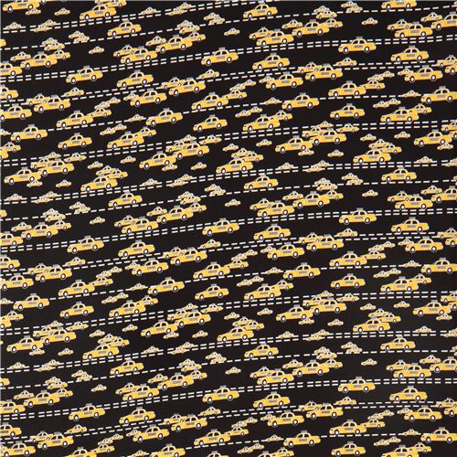 black taxi car fabric by Timeless Treasures from the USA 2