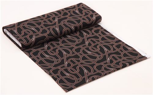 schwarzer Zug Gleis & Schienen Stoff von Timeless Treasures USA 5