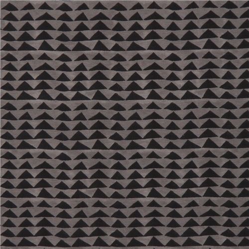 black triangle Cotton and Steel knit fabric in grey modeS4u