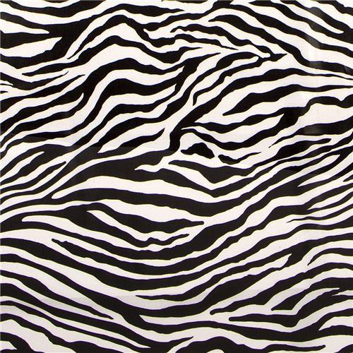 black-white Michael Miller premium laminate fabric zebra - Laminates ...