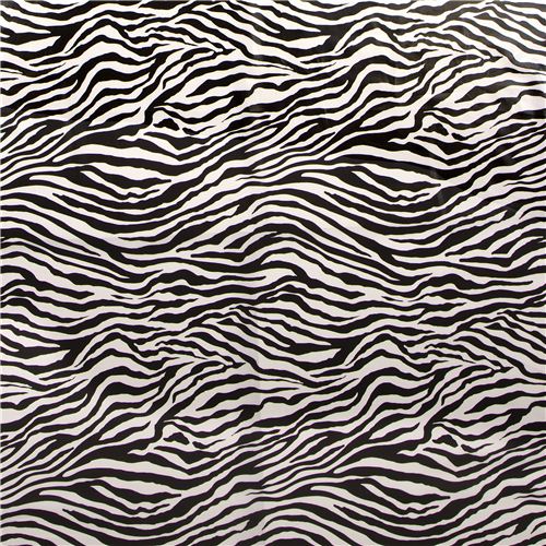 black-white Michael Miller premium laminate fabric zebra - Laminates ...