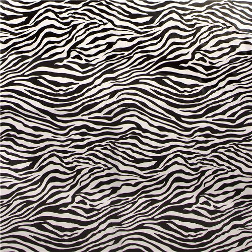 black-white Michael Miller premium laminate fabric zebra - modeS4u