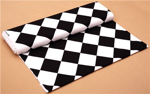 black white checkered Michael Miller fabric from the USA 4
