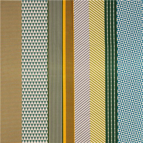 block blue-green ni-co geometric laminate echino fabric 2