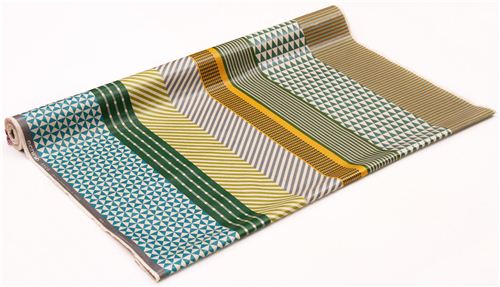 block blue-green ni-co geometric laminate echino fabric 3