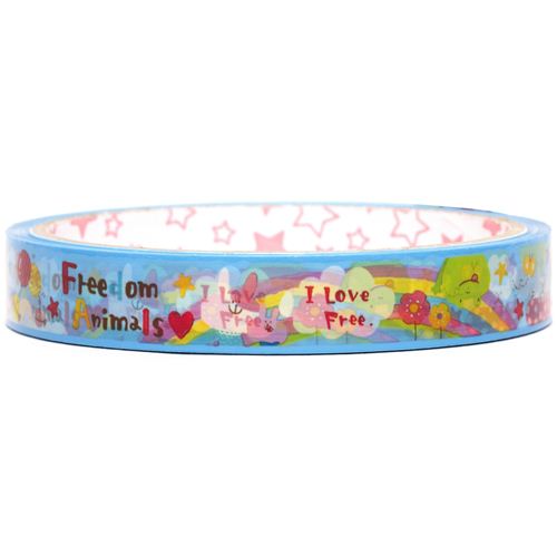 blue Adhesive Tape with cute animal pairs from Japan - Animal Tapes ...