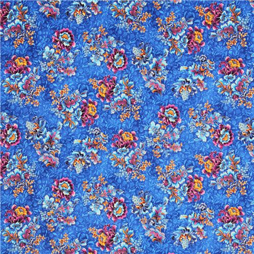 blue Asia lower fabric Robert Kaufman La Scala 6 2