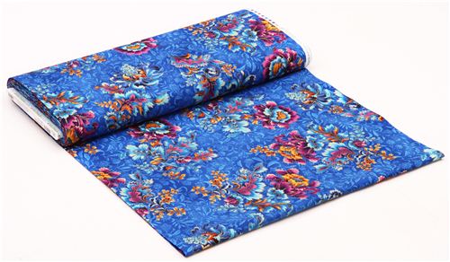 blue Asia lower fabric Robert Kaufman La Scala 6 3