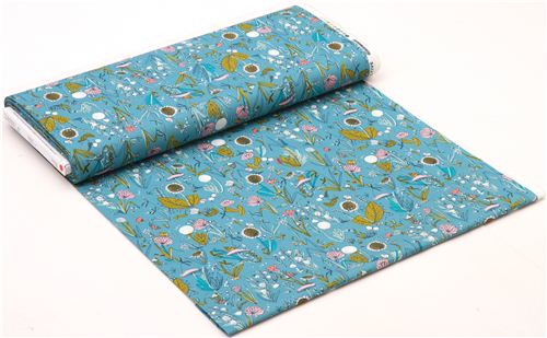 blauer Dewy Garden Cloud 9 Blumen Bio-Stoff Arcadia 4