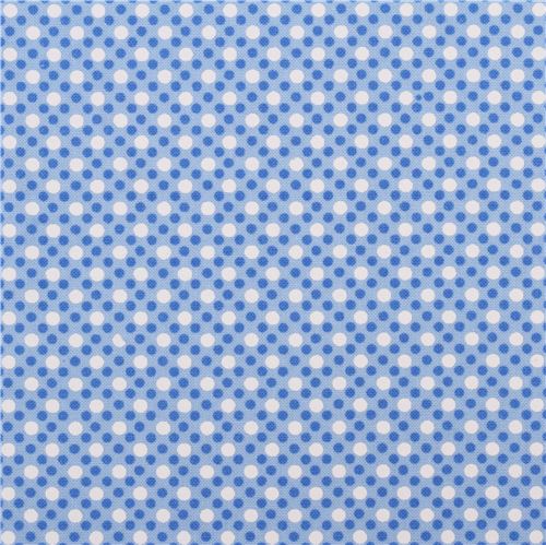 blue Michael Miller polka dot fabric Dim Dots 2
