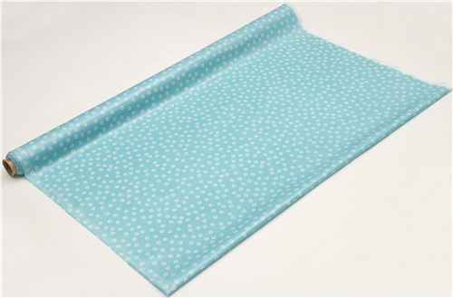 blue Riley Blake daisy laminate fabric from the USA 3