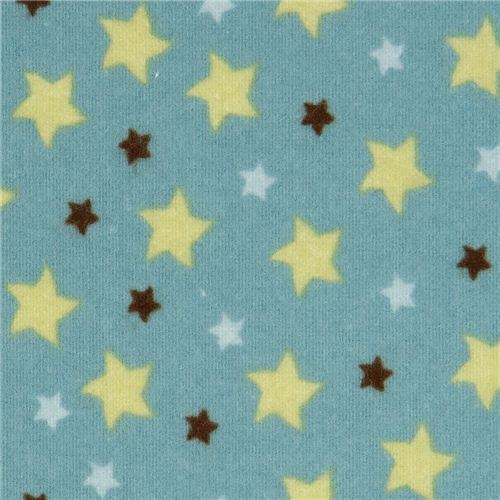 blue Riley Blake flannel fabric with stars from the USA 1