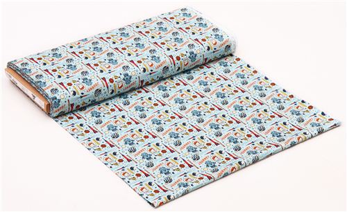 blue Rocket Captain space fabric Riley Blake Rocket Age 4