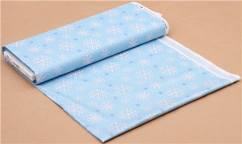 Fabric Traditions Snowflakes - Falling - Midnight Blue/Glitter