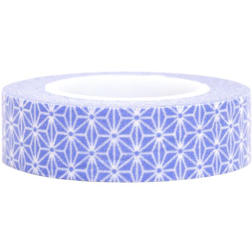 blue Washi Masking Tape deco tape white flowers Washi Masking Tapes