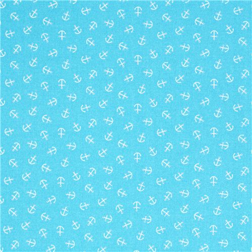 blue anchor fabric sailor fabric Barnegat Bay from the USA 2