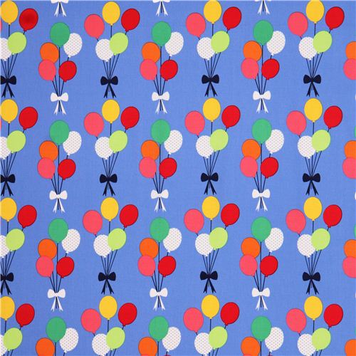 blue balloon fabric by Michael Miller USA 2