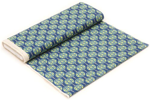 blue canvas citrus tree fabric Kokka Japan 3