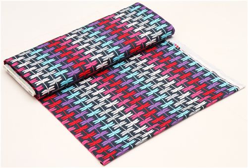 blauer Libellen Stoff Robert Kaufman 3