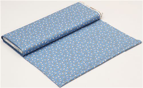 blauer Enten Tier Stoff von Robert Kaufman USA 3
