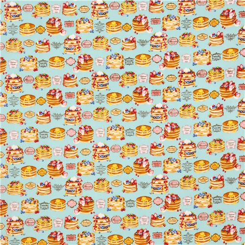 blue fabric pancake fruit word by Cosmo from Japan 5