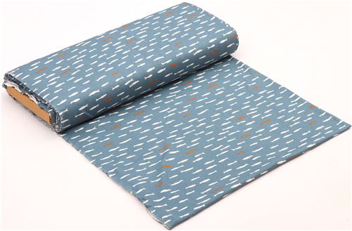 blue fish Blue School birch knit organic fabric from the USA 3